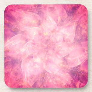 Pink Flower Mandala Coaster