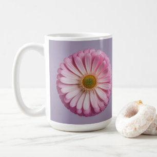 Pink Flower Meditation Classic White Mug
