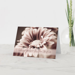 Pink Flower Mother's Day from Siblings Card