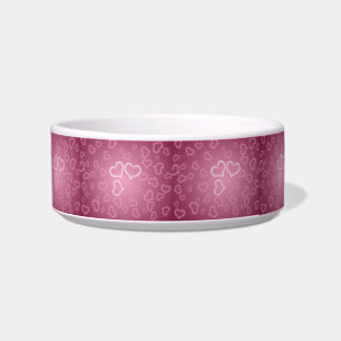 Pink Flower Pet Bowl