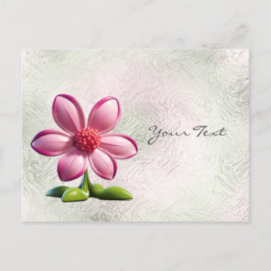 Pink Flower Postcard