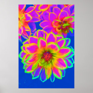 Pink Flower Power Poster