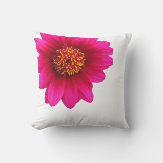 pink flower printed pillow