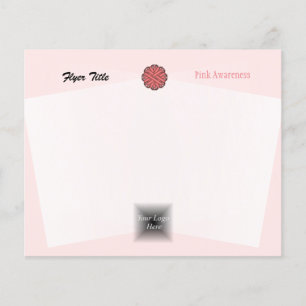 Pink Flower Ribbon by Kenneth Yoncich Flyer