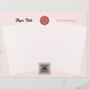 Pink Flower Ribbon by Kenneth Yoncich Flyer