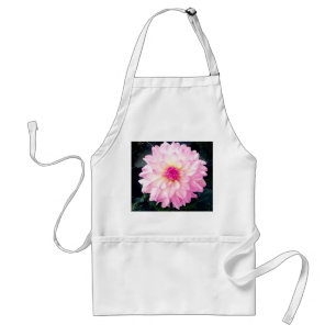 Pink flower standard apron
