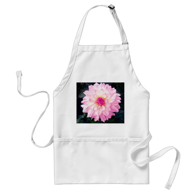 Pink flower standard apron (Front)