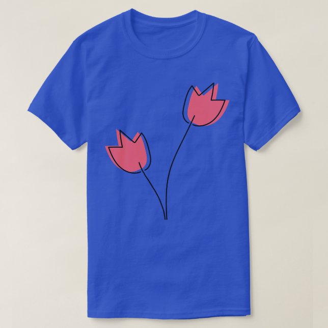 pink flower T-Shirt (Design Front)