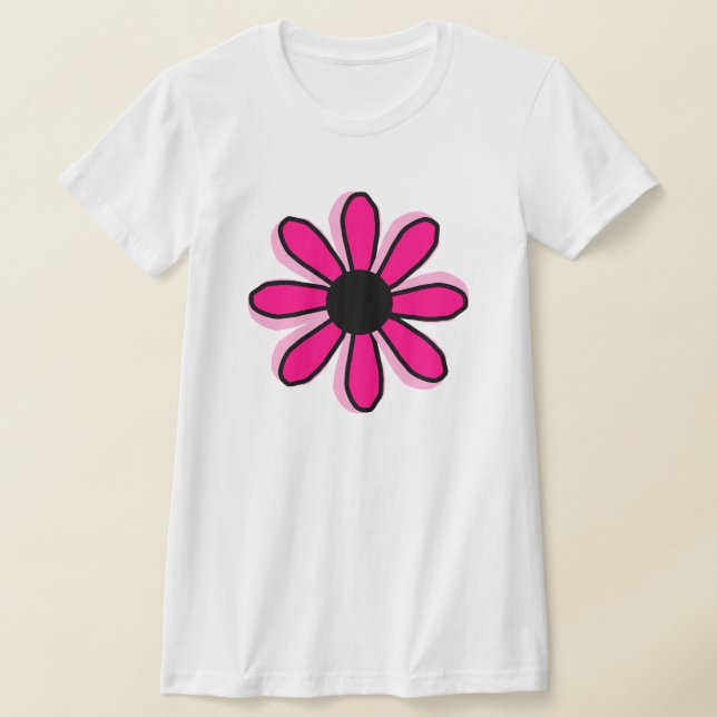 Pink Flower T-Shirt (Laydown)