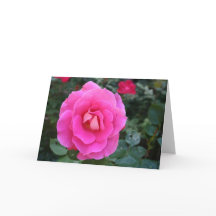 Pink Flower Thank You Card