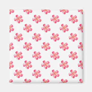 Pink Flower Tropical Magnet