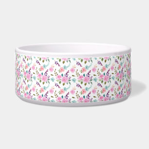 Pink flower watercolor seamless