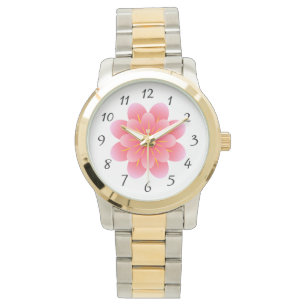Pink Flower Women's Watch