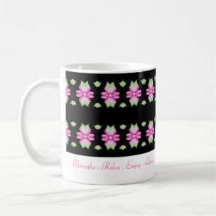 Pink Flowered INspirational Mug