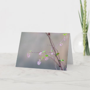 Pink Flowering Currant Card