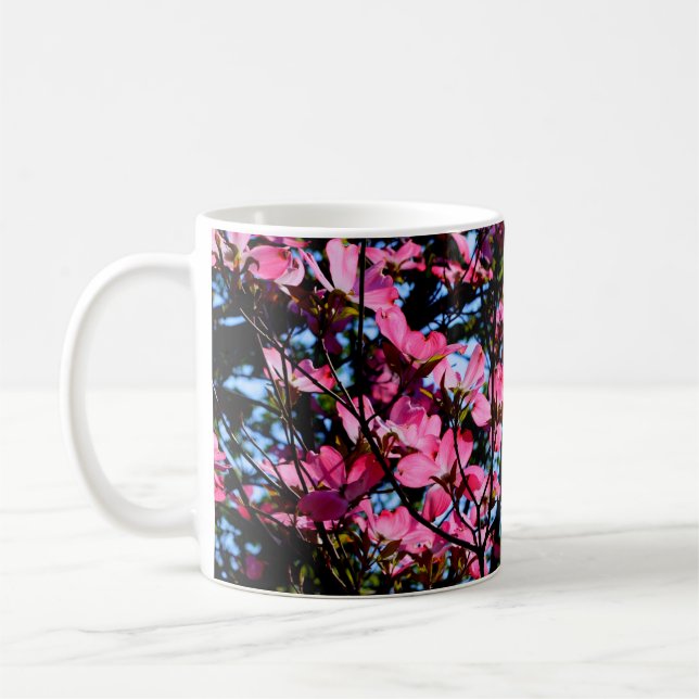Pink flowering Dogwood tree Coffee Mug (Left)