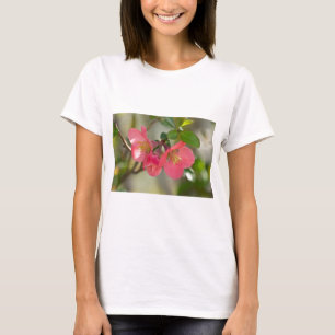 Pink Flowering Quince Glow T-Shirt