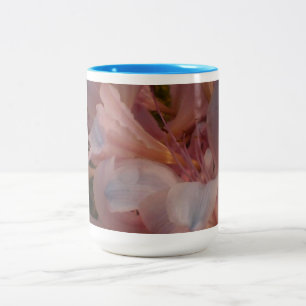 Pink Flowering Two-Tone Coffee Mug
