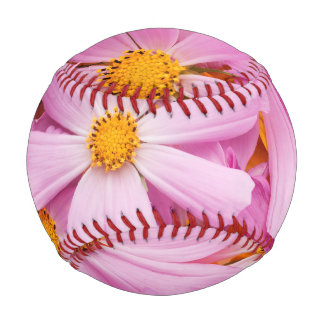 Pink Flowers Baseball