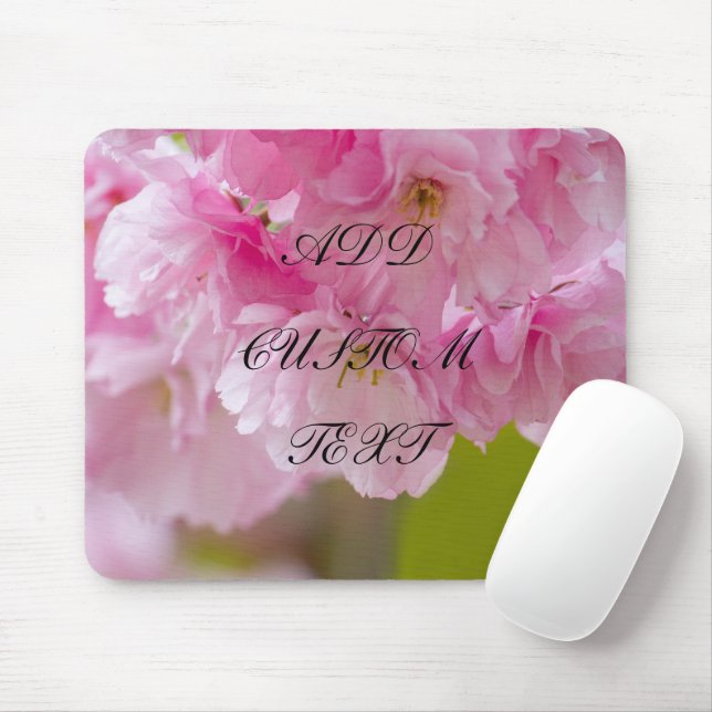 Pink Flowers, Beautiful Colouring, Nature, Picture Mouse Pad (With Mouse)