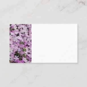 Pink flowers business card