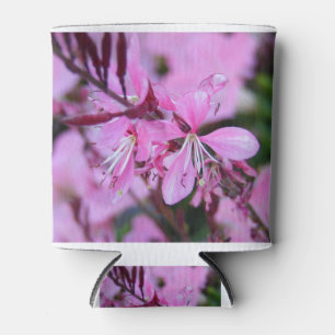 Pink Flowers Can Cooler