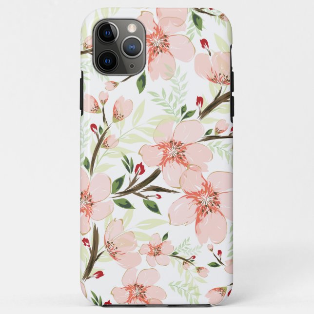 Pink flowers Case-Mate iPhone case (Back)