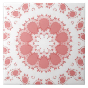 PINK FLOWERS CERAMIC TILE