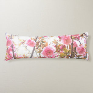 Pink Flowers Cherry Blossom Floral Patterns Gift Body Cushion