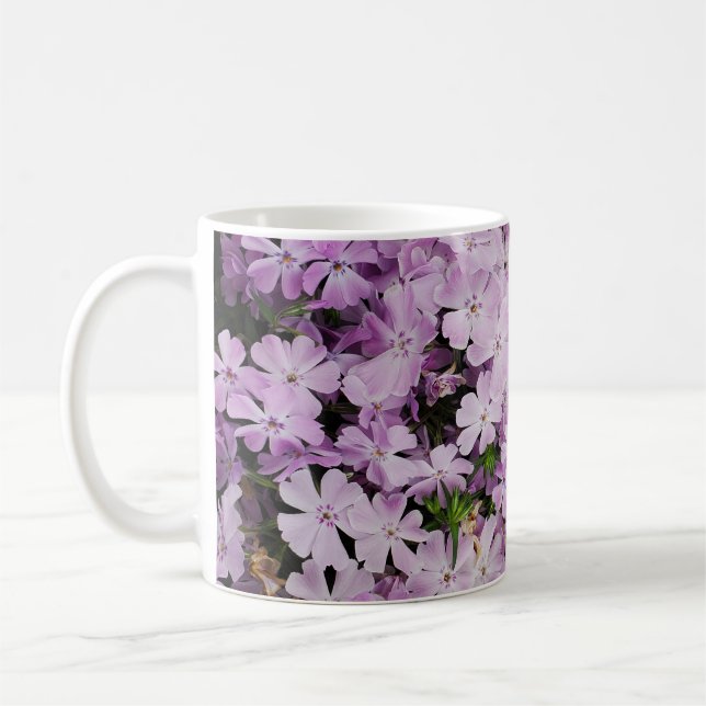 Pink flowers coffee mug (Left)