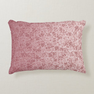 Pink flowers degraded decorative cushion