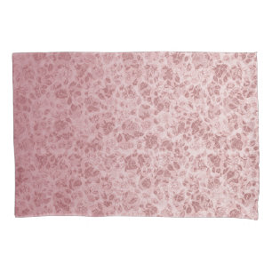 Pink flowers degraded pillowcase