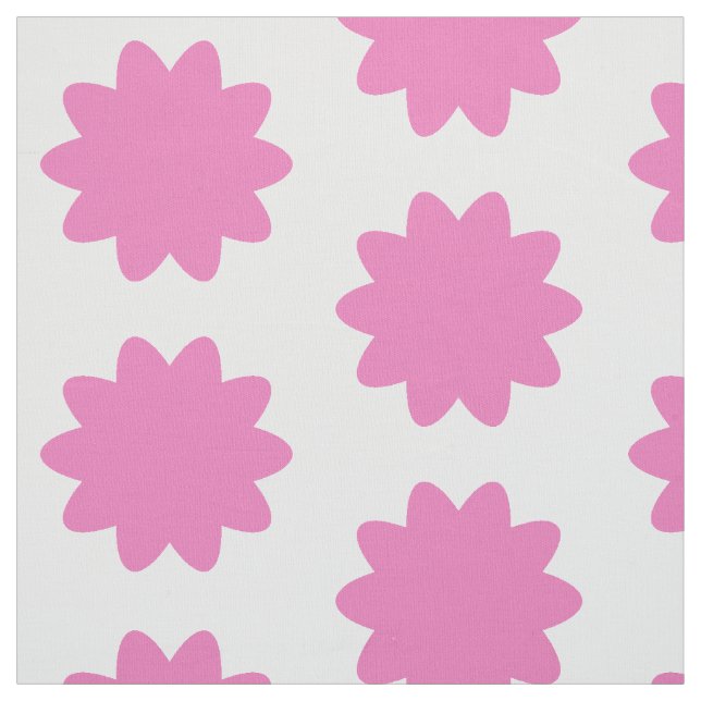 Pink Flowers Fabric (Swatch)