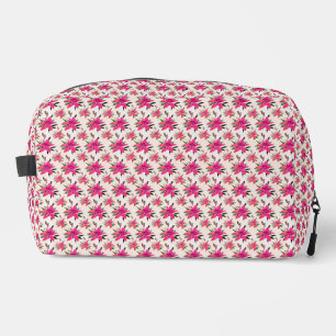 Pink Flowers Floral Pattern Design Dopp Kit