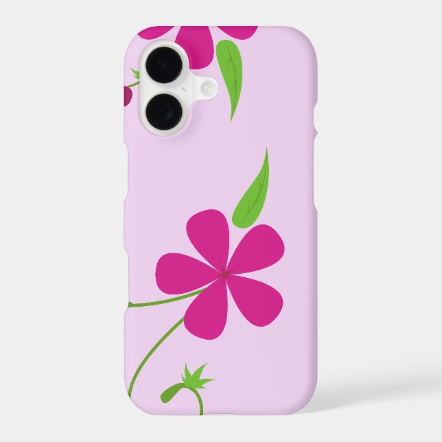 Pink Flowers, Floral Pattern, Pattern Of Flowers (Back)