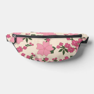 Pink Flowers, Floral Pattern, Pattern Of Flowers Bum Bags