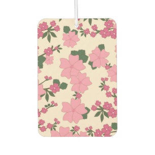 Pink Flowers, Floral Pattern, Pattern Of Flowers Car Air Freshener