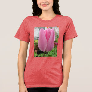 Pink Flowers Floral Tulip Tulips Garden T Shirt