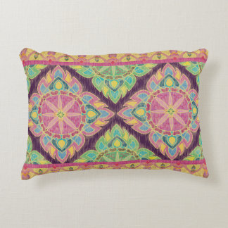 Pink Flowers in the Garden Decorative Cushion