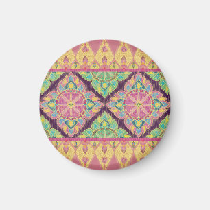 Pink Flowers in the Garden Magnet