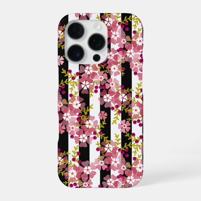 Pink flowers iPhone case (Back)