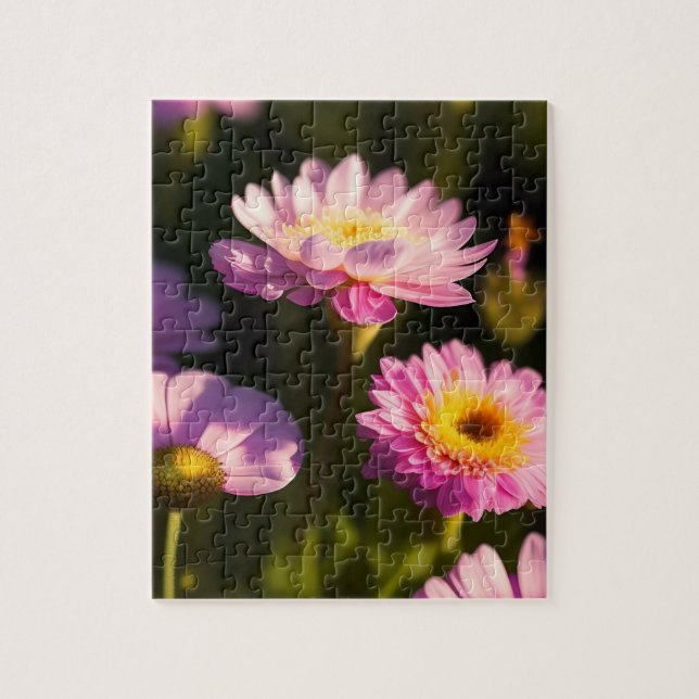 Pink Flowers Jigsaw Puzzle (Vertical)