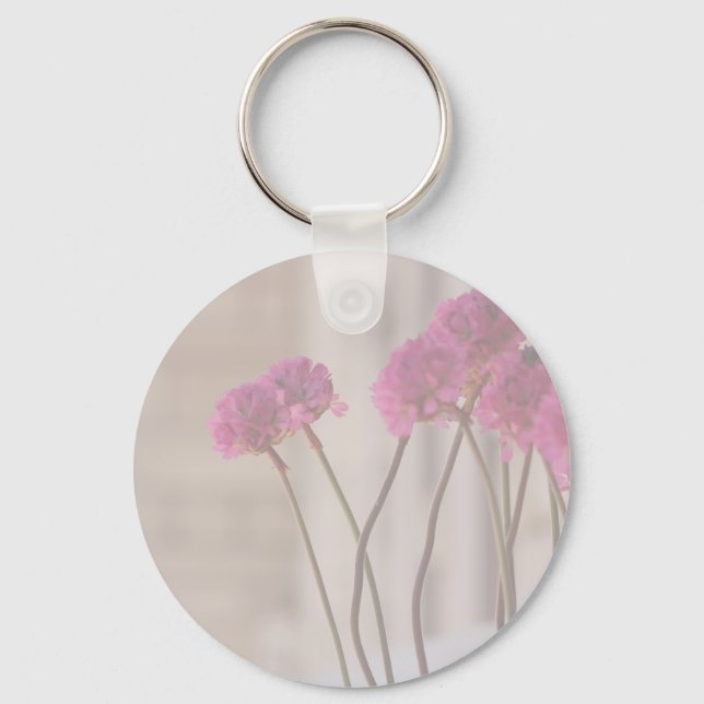 Pink Flowers Key Chain (Front)