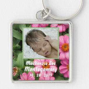 Pink Flowers Keychain