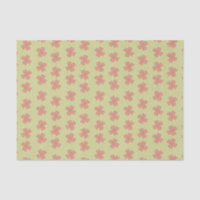 Pink Flowers Light Green Polka Dot Pretty