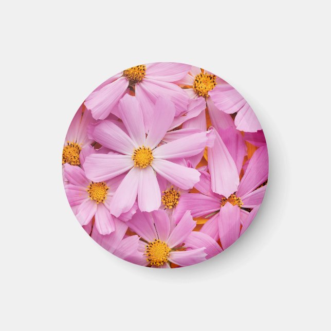 Pink Flowers Magnet (Front)