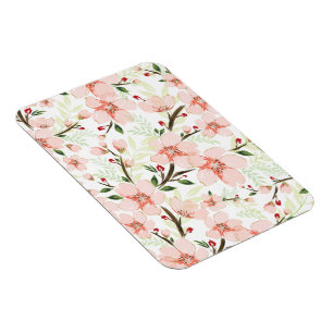 Pink flowers magnet