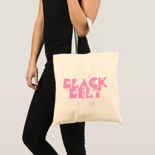 Pink Flowers Martial Arts Black Belt Tote Bag