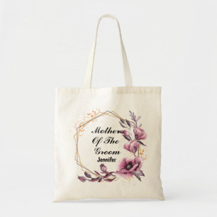 Pink flowers Mother of the groom Tote Bag