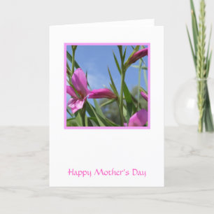 Pink Flowers Mother's Day Card